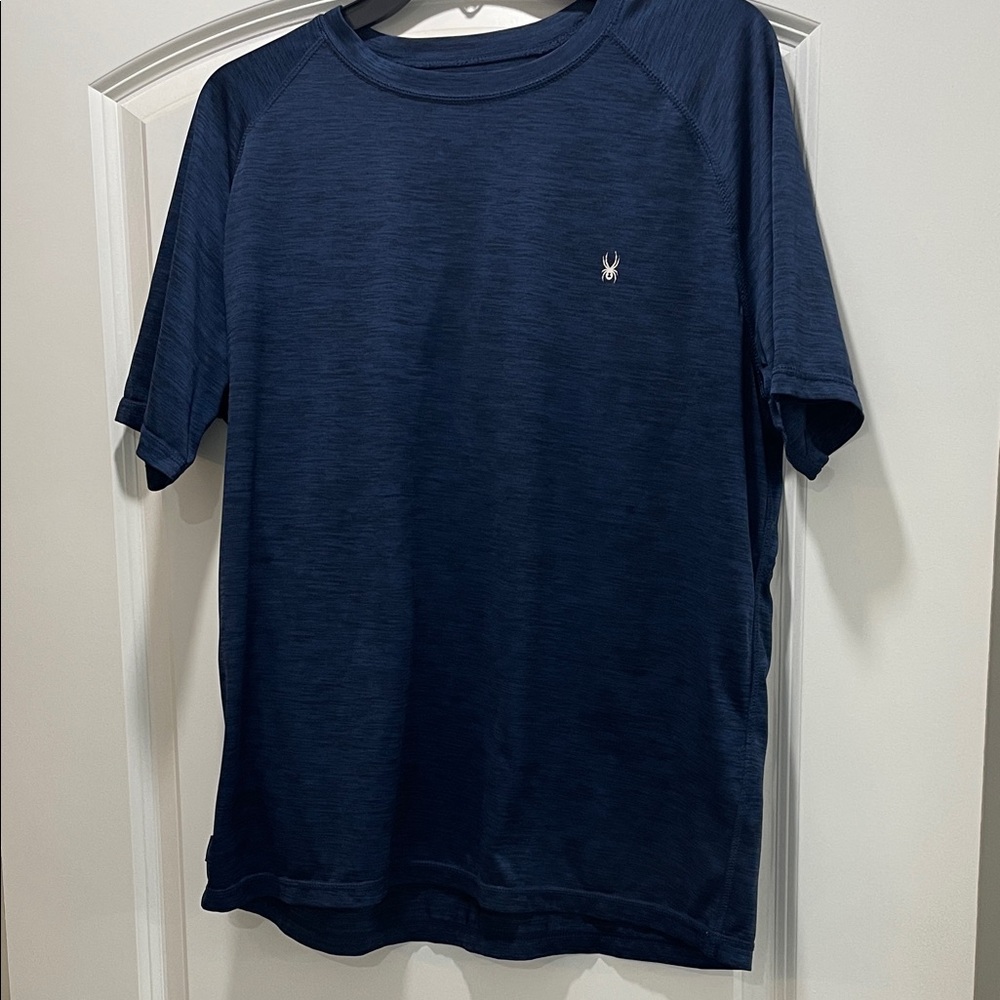 Navy Blue Spider Athletic Tee